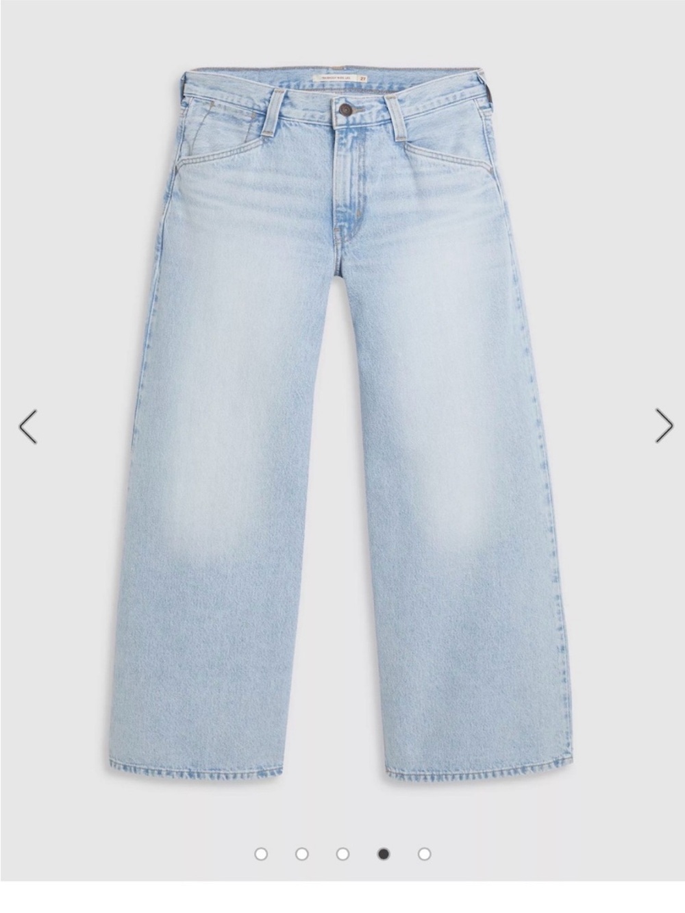Levi's Super Light Blue 94 Baggy Wide Leg Jeans - Picture 2 of 9